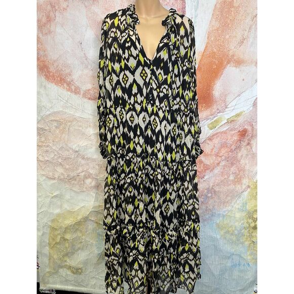 Anthropologie The Marais Printed Chiffon Maxi Dress - Picture 5 of 9